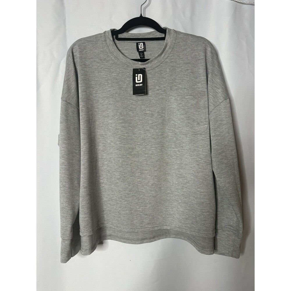 Ideology Sweatshirt Womens L Gray Jersey Pullover